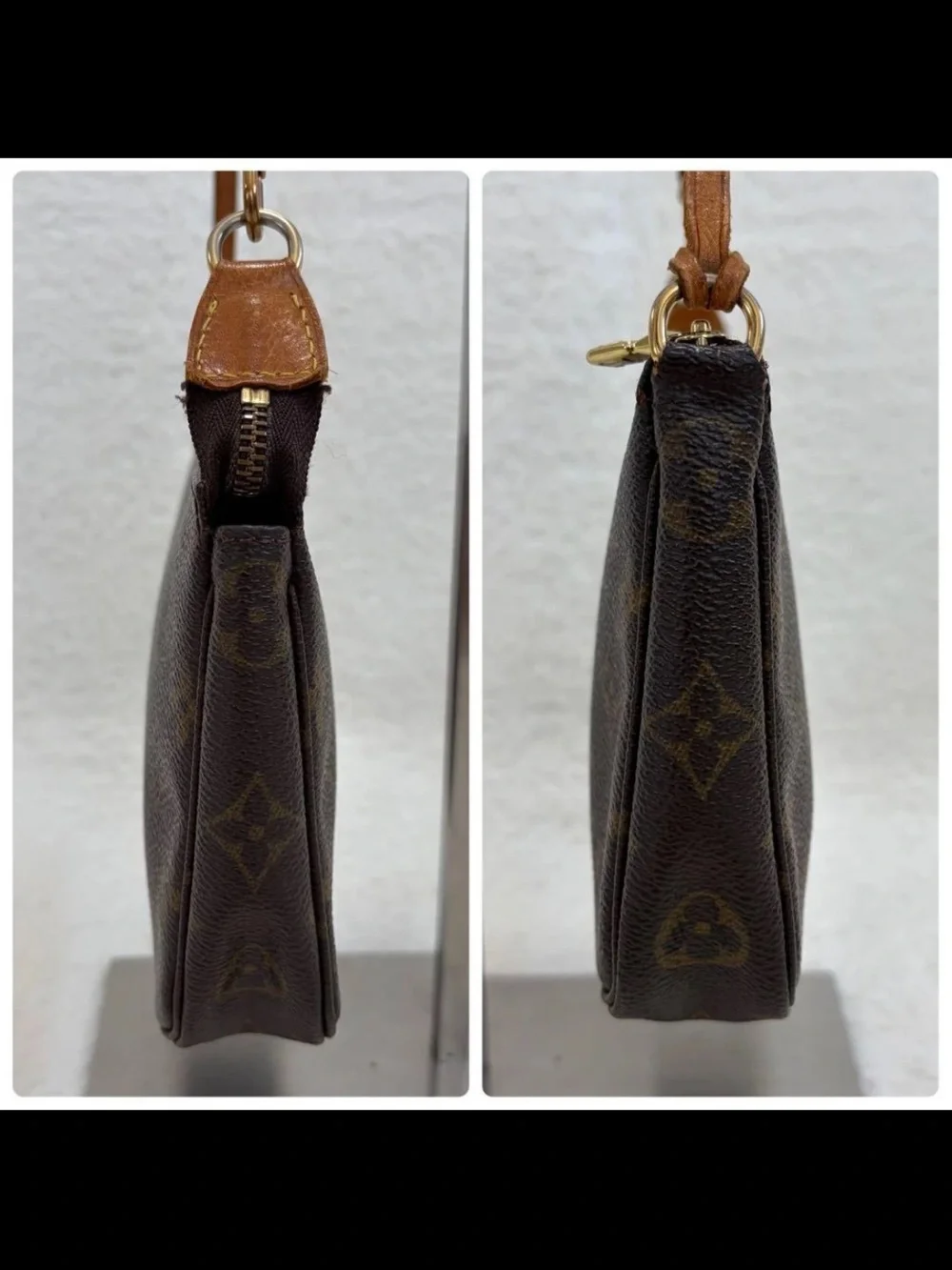 Louis Vuitton Monogram Mini Pochette in Brown and Tan